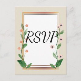 Postal De Invitación Sofisticado Rsvp clásico y elegante