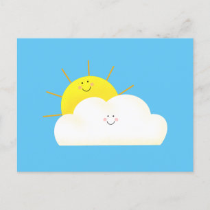 Postal De Invitación Sol y nube