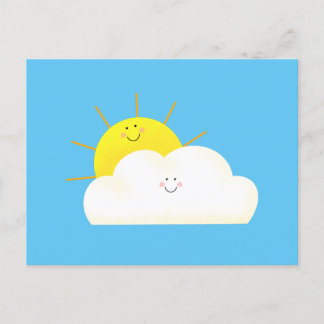 Postal De Invitación Sol y nube