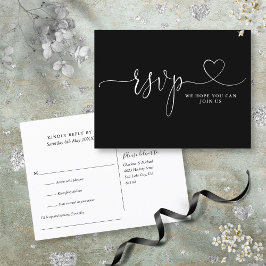 Postal De Invitación Solicitud de canción de guión de corazón en blanco