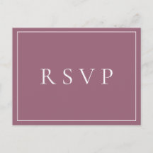 Solicitud de canción de Mauve Floral Wedding RSVP