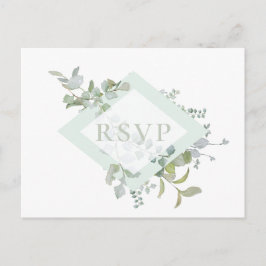 Postal De Invitación Solicitud de canción de respuesta de boda botánica