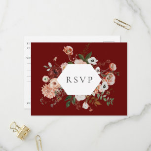 Postal De Invitación Solicitud de canción de respuesta de boda de marco