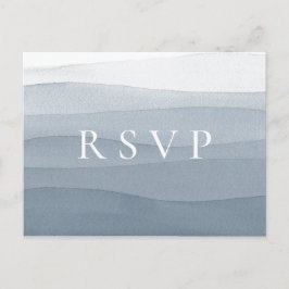 Postal De Invitación Solicitud de canción de RSVP de boda con acuarela 