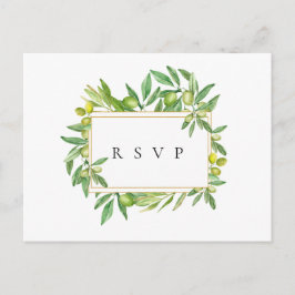 Postal De Invitación Solicitud de canción de RSVP de boda con marco de
