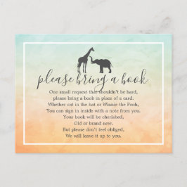 Postal De Invitación Solicitud de inserción de libro para baby shower d