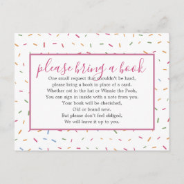 Postal De Invitación Solicitud de inserción de libro para Baby Sprinkle