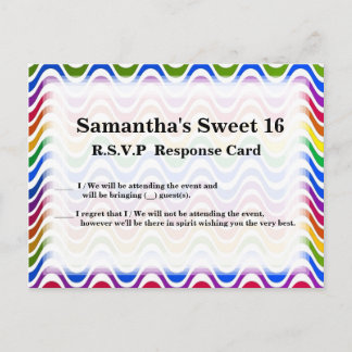 Postal De Invitación Sólo una onda - Primario