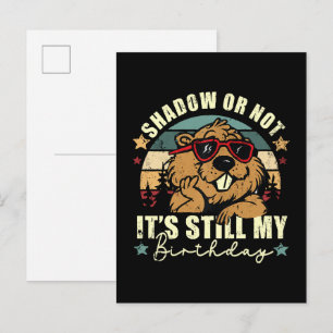 Postal De Invitación sombra o no sigue siendo mi cumpleaños