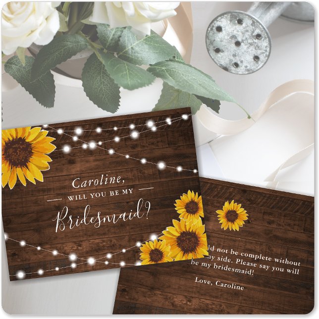 Postal De Invitación Sombrillas Rústicas Serás Mi Novia (Subido por el creador)