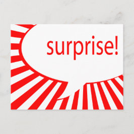 Postal De Invitación sorpresa! fiesta: burbuja parlante