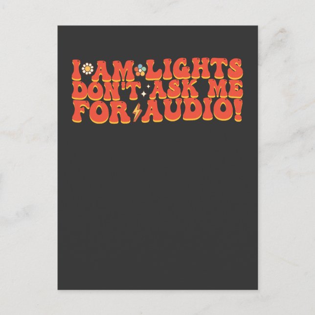 Postal De Invitación Soy Luces No Me Pides Audio (Anverso)