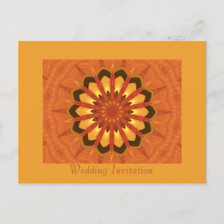 Postal De Invitación Starflower - Fractal / Mandala
