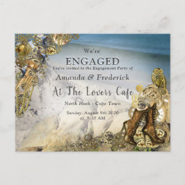 Postal De Invitación Steampunk Boda por Sea Engagement
