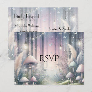 Postal De Invitación Sueños a la Luz de las Linternas Bosque Encantado 