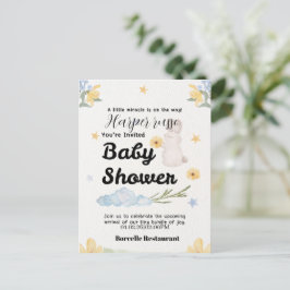 Postal De Invitación Sweet Beginnings Baby Shower Collection