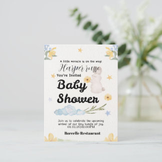 Postal De Invitación Sweet Beginnings Baby Shower Collection