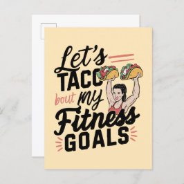 Postal De Invitación Taco: "sobre mis objetivos de salud" Resolución di
