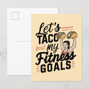 Postal De Invitación Taco: "sobre mis objetivos de salud" Resolución di
