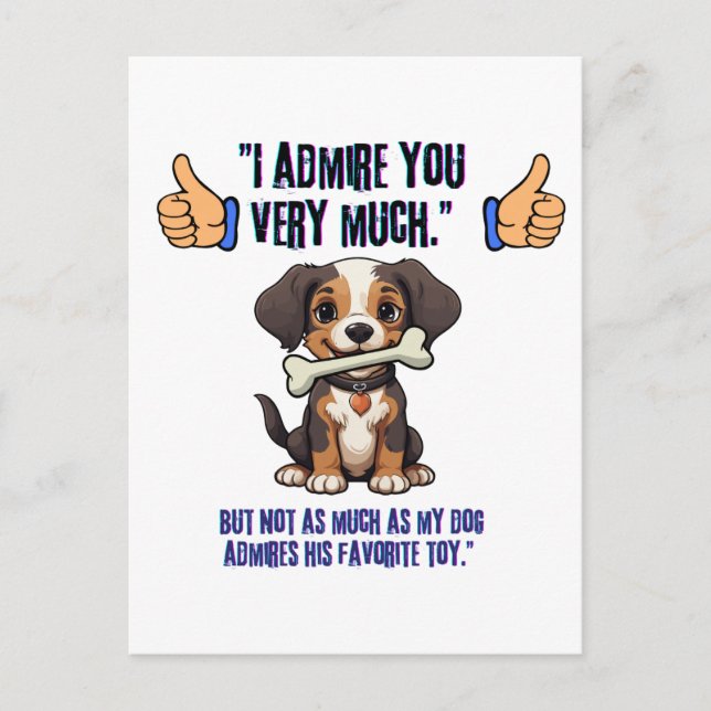 POSTAL DE INVITACIÓN TE ADMIRO MUCHO (Anverso)