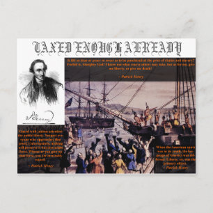 Postal De Invitación Tea Fiesta Patrick Henry