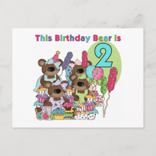 Postal De Invitación Teddy Bear Fiesta camisetas y regalos de cumpleaño