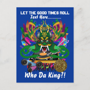 Postal De Invitación Tema del Fiesta Mardi Gras, por favor, vea las not