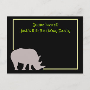 Postal De Invitación Tendremos un RHINO de buen tiempo
