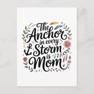Postal De Invitación The Anchor In Every Storm Is Mom