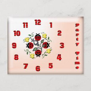 Postal De Invitación Tiempo de fiesta