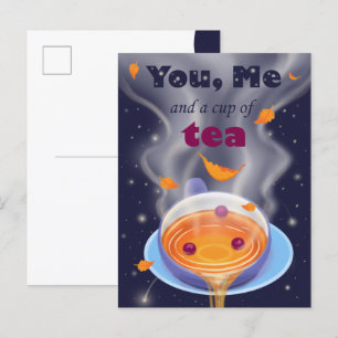 Postal De Invitación Tiempo de té de la Copa de Té Fiesta