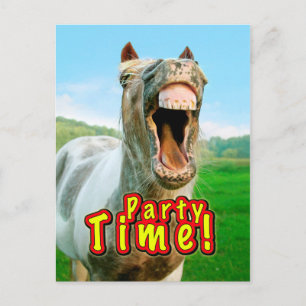Postal De Invitación Tiempo del fiesta