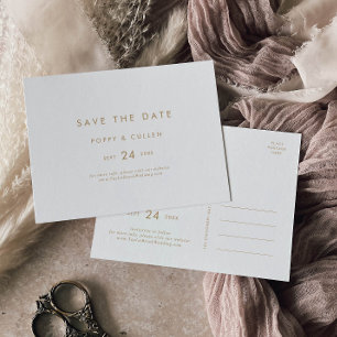 Postal De Invitación Tipografía de oro de moda horizontal Guardar la fe
