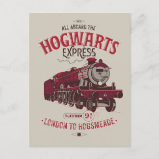 Postal De Invitación Todos A Bordo Del Hogwarts Express
