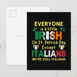 Postal De Invitación Todos Son Un Poco Irlandeses El Día De San Patrici