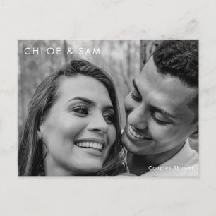 Postal De Invitación Toma una Cerveza con Nosotros Pareja Moderna Foto