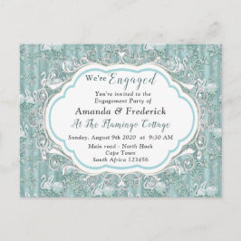 Postal De Invitación Tonos pasteles suaves de verde sabio