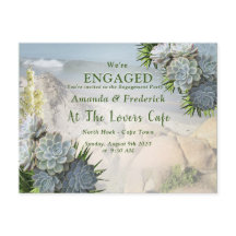 Tonos suculentos de azules pálidos Compromiso