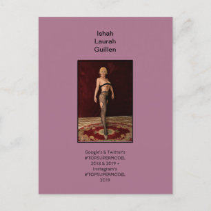 Postal De Invitación #TOPSUPERMODEL Ishah Laurah