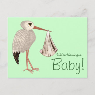 Postal De Invitación Tormenta clásica (neutra) 1 (Baby Shower)
