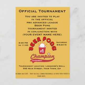 Postal De Invitación Torneo