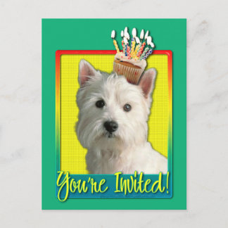 Postal De Invitación Torta de invitados - West Highland Terrier