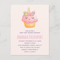 Torta rosa dulce Unicornio con Rosas Baby Shower