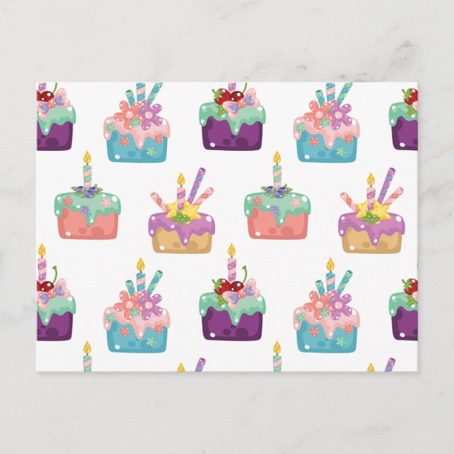 Postal De Invitación Tortas de Celebración (Anverso)