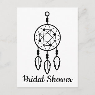 Postal De Invitación Tribal Despedida de Soltera Boda Cazador de Sueños