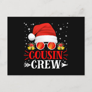 Postal De Invitación Tripulación de primos Santa Navidad.Png