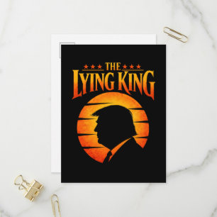 Postal De Invitación Trump El Rey Mentiroso Humor Sarcástico