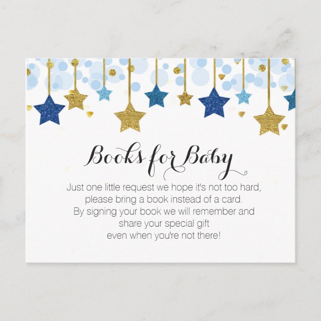 Postal De Invitación Twinkle Twinkle Baby Shower - Traer un prospecto d (Anverso)