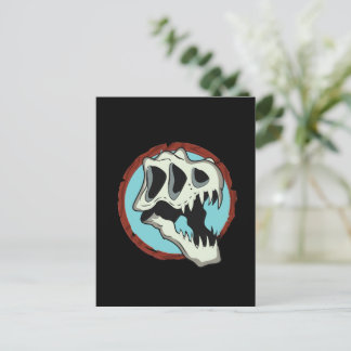 Postal De Invitación Tyrannosaurus Skull