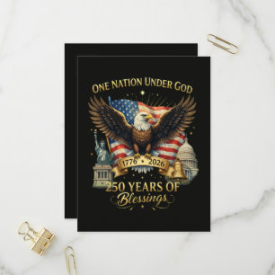 Postal De Invitación Una Nación Bajo Dios 250 Años